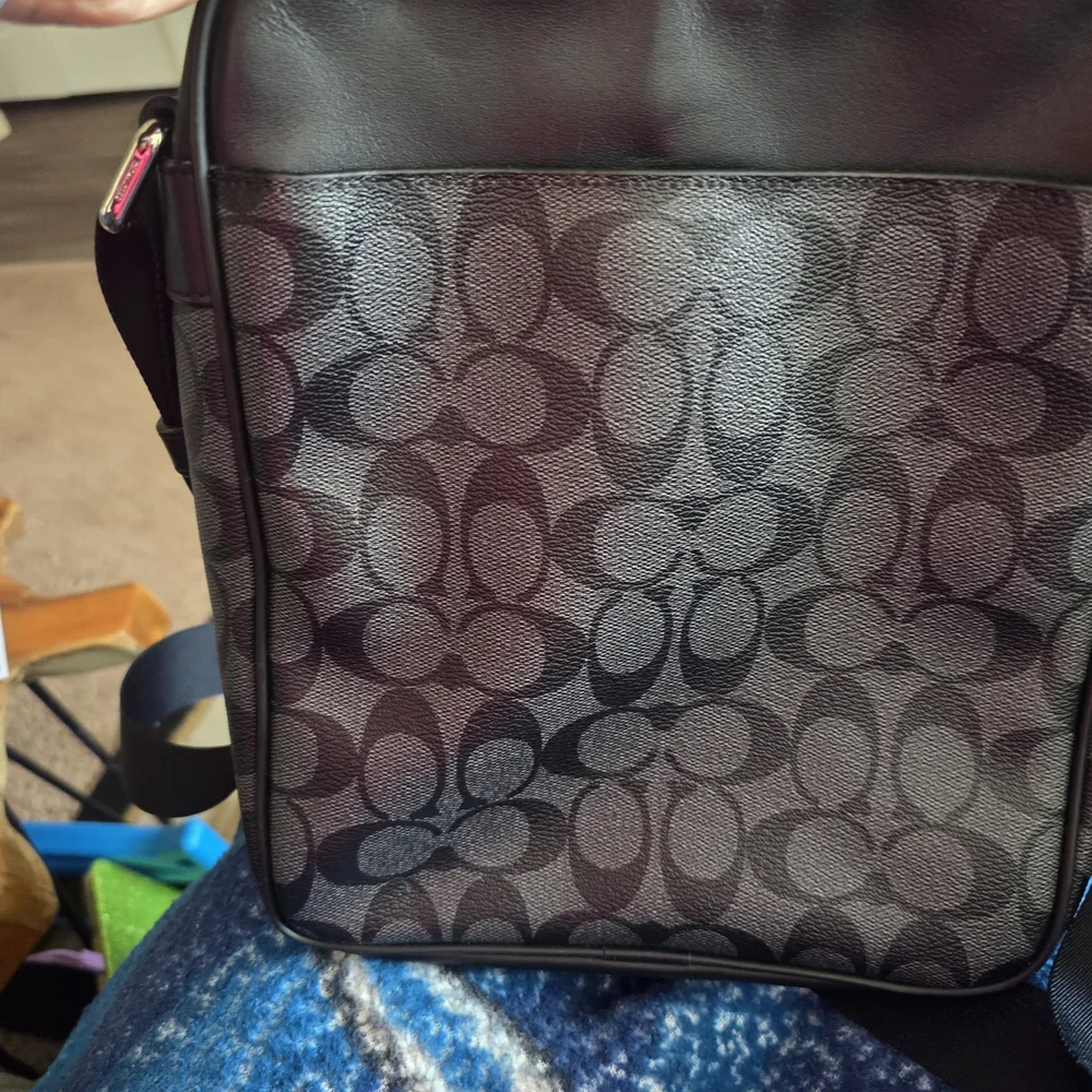 Coach Black and Gray Men's Bag - Picture 2 of 4